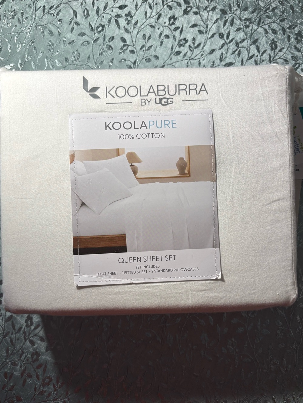 Koolaburra by UGG Koolapure 100% Cotton Bedding White- Brand New
